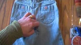 Jeans to Skirt Tutorial [upl. by Hnahk]