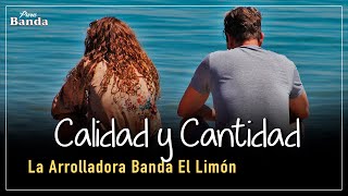 Calidad y Cantidad LETRA  La Arrolladora Banda El Limón [upl. by Ahsram517]