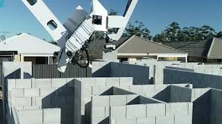 Robot Bricklayer Hadrian X Completes Display Home in Perth  This Is Construction [upl. by Anabal]