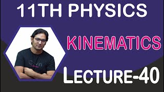 KINEMATICS LECTURE 40 [upl. by Morgen]