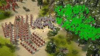 Praetorians HD Remastered  BARBARIANS Gameplay [upl. by Onailime]