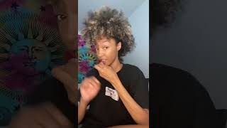 Curly Mohawk tutorial curlyhair curlymohawktuttorial curlyhairtutorial [upl. by Nattirb]