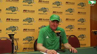 UND Football  NDSU Postgame  10524 [upl. by Yonah]