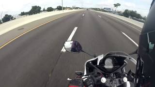 2015 CBR300R TOP SPEED MPH [upl. by Ardnauq]