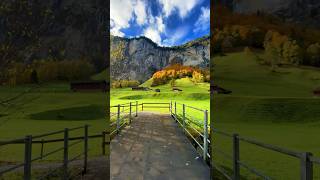 📍 Lauterbrunnen Switzerland 🇨🇭 switzerland lauterbrunnen autumn [upl. by Barta]