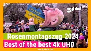 Karneval 2024 Düsseldorf  Rosenmontagszug Best of the best Jaques Tilly Mottowagen in 4k UHD [upl. by Schwerin416]