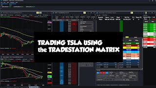 Trading TSLA Using The TradeStation Matrix  One Helpful Tip [upl. by Licna]