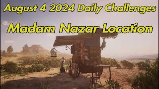 Red Dead Online Daily Challenges Madam Nazar Location August 4 2024 rdr2 reddead2online rdo [upl. by Adym]