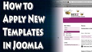 Joomla Tutorial Working With Templates [upl. by Trin729]