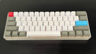 Lubed Holy Panda Switches Sound Test  My First Custom Keyboard from 2021 [upl. by Derry]