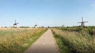 The World Heritage Windmills of Kinderdijk Netherlands  Indoor Cycling Training [upl. by Dnomal]