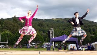 The Highland Fling Scottish traditional dance performed at Kenmore Highland Games July 2019 [upl. by Morganne471]