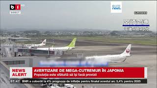 AVERTIZARE DE MEGA CUTREMUR ÎN JAPONIAȘtiri B1TV10 aug 2024 [upl. by Kera]