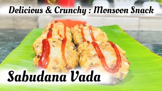 quotCrunchy Sabudana Vada Your Ultimate Snack Delightquot AshirwadRasoi [upl. by Yelsgnik]