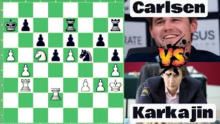 Magnus Carlsen vs Sergey Karkajin  Campeonato del mundo del 2016 [upl. by Ahpla]