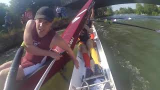 Boat Accident During Rowing Race Nearly Claims a Life [upl. by Zapot493]