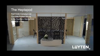 First 3D printed house in Australia and the southern hemisphere  The Heptapod  3DCP [upl. by Htiekel]