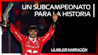 El SUBCAMPEONATO de CHECO PÉREZ La Mejor Narración  GP de Las Vegas 2023  F1FD [upl. by Viehmann]