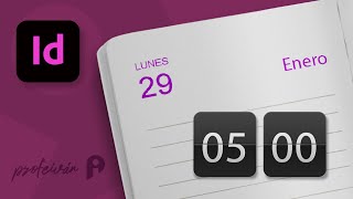 Crear agenda en InDesign en 5 minutos [upl. by Palila]