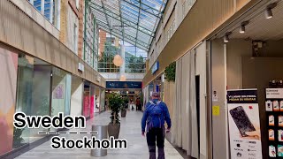 Stockholm walking tour Jakobsbergs centrum2023 [upl. by Ydarb]