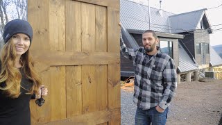 Simple DIY Sliding Barn Door That Anyone Can Build [upl. by Ahsimik]