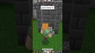 Minecraft Guard Statue 👻shorts minecraft viralshorts viral trending [upl. by Llennej]