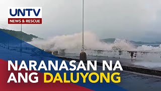 Storm surge nararanasan na sa ilang lugar sa Legazpi Albay [upl. by Yuht585]