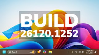 New Windows 11 Build 261201252 – New Taskbar Changes File Explorer Drag and Drop  Fixes Dev [upl. by Airdnek]