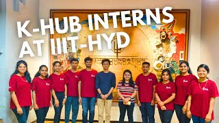 Summer Internship Experiences at RCTS IIITH by KHub Interns [upl. by Eidurt]