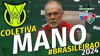 Série A 24 Coletiva Mano Menezes  PósJogo Fortaleza 1 X 0 Fluminense  TV ARTILHEIRO [upl. by Arikaahs]