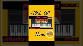 sirikathey remo bgm piano notes video out now [upl. by Atteragram998]