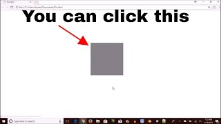 How to make a clickable div in HTML and CSS [upl. by Aiuqat438]