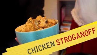 Katy amp Acho Cooking  ქათმის სტროგანოვიChicken Stroganoff [upl. by Hailey977]