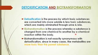 Detoxification of Xenobiotics  Biotransformation By Dr Vasant  Part 1 [upl. by Nibaj]