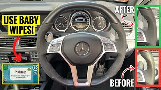 How to Clean amp Restore Your Alcantara Steering Wheel using Baby Wipes [upl. by Aaberg]