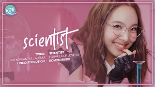 TWICE 트와이스  SCIENTIST  Line Distribution [upl. by Easlehc]