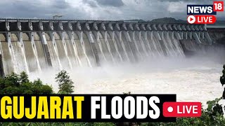 Gujarat Flood News Live  Water Released From Sardar Sarovar Dam Raises Flood Concerns  N18L [upl. by Anet]