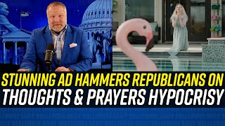 THOUGHTS amp PRAYERS Brutal Ad Exposes Republican Inaction on Solvable Gun Violence [upl. by Ydderf]