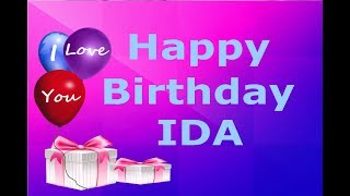 Happy Birthday IDA [upl. by Legna]