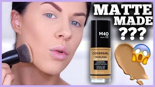 COVERGIRL MATTE MADE FOUNDATION  FIRST IMPRESSIONS DEMO amp REVIEW [upl. by Tailor445]