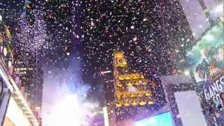 New Years Eve 2013 Countdown Ball Drop and Confetti Times Square New York City [upl. by Dorcus904]