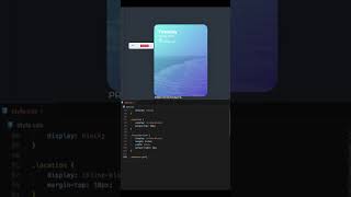 Simple weather App UI frontendwebdeveloper coding python programminglanguage programming [upl. by Jarlen]