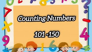 Number counting  Number Counting 101  150  Counting Numbers Counting for kids [upl. by Nylireg]