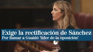 El PP pide a Sánchez que corrija su alusión a Guaidó como líder de la oposición [upl. by Adnawak]