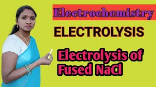 ElectrochemistryElectrolysisElectrolysis of fused NaCl [upl. by Killoran]