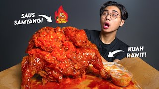 NGACO MUKBANG AYAM TERBANG UTUH GEPREK BENSU BANJIR SAMYANG  KUAH RAWIT🥵 [upl. by Good]