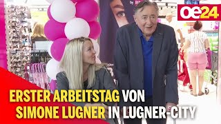 Erster Arbeitstag von Simone Lugner in LugnerCity [upl. by Grogan]