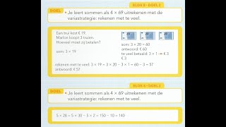 Pluspunt 4 groep 5 blok 8 doel 2 vermenigvuldigen met variastrategie [upl. by Nomzzaj]