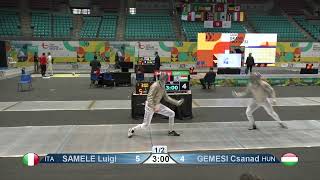 2023 1432 T08 01 M S Individual Tunis TUN GP BLUE GEMESI HUN vs SAMELE ITA [upl. by Ednalrim509]