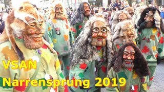 🥳🎉 Fasnacht in Bad Säckingen Großer Narrensprung der VSAN I 55 Min 🎺🥁 [upl. by Norreg]